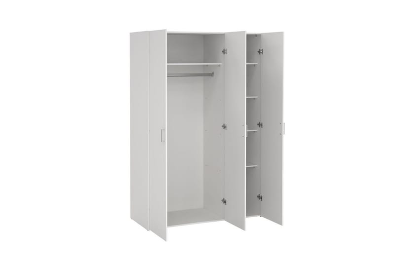 Space Garderobe 116x175 cm - Hvid - Opbevaring - Tøjopbevaring - Garderobeskabe