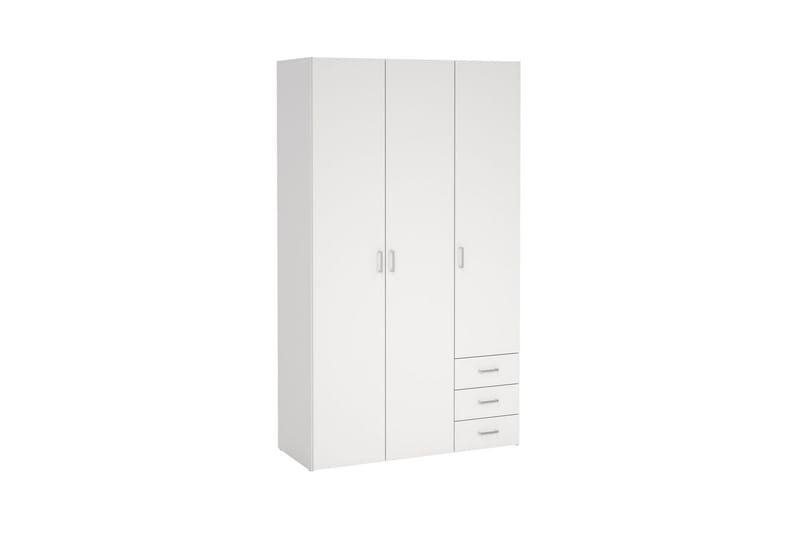 Space Garderobe 116x200 cm - Hvid - Opbevaring - Tøjopbevaring - Garderobeskabe