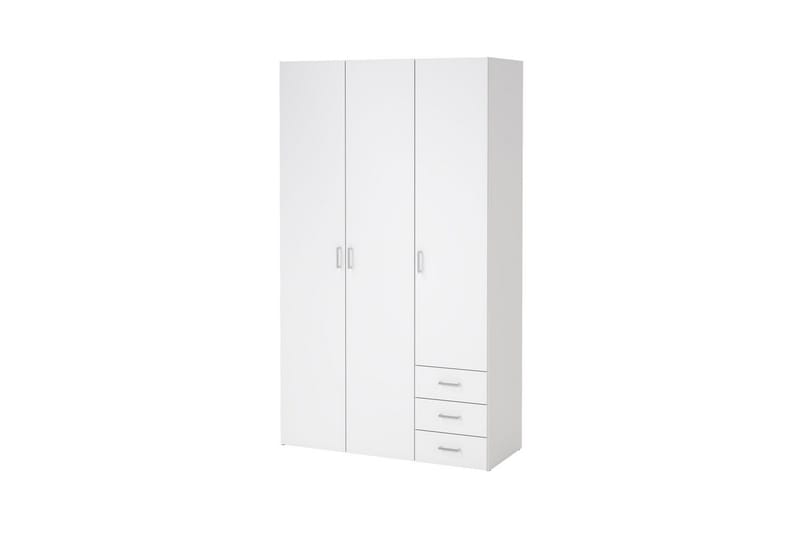 Space Garderobe 116x200 cm - Hvid - Opbevaring - Tøjopbevaring - Garderobeskabe