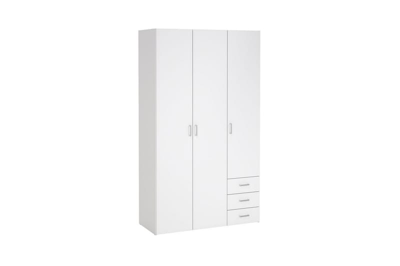 Space Garderobe 116x200 cm - Hvid - Opbevaring - Tøjopbevaring - Garderobeskabe