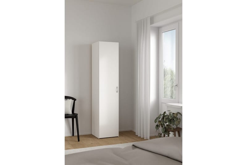 Space Garderobe 39x175 cm - Hvid - Opbevaring - Tøjopbevaring - Garderobeskabe