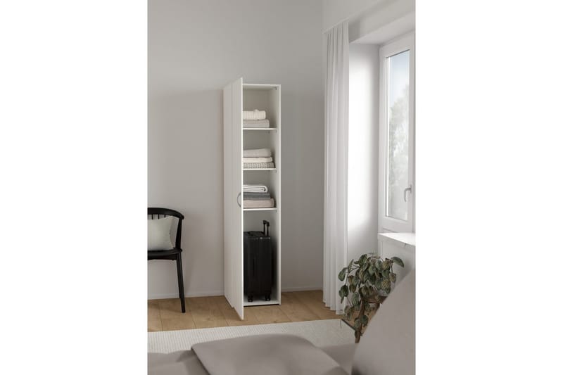 Space Garderobe 39x175 cm - Hvid - Opbevaring - Tøjopbevaring - Garderobeskabe