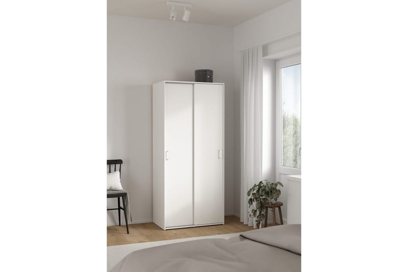 Space Garderobe 78x175 cm - Hvid - Opbevaring - Tøjopbevaring - Garderobeskabe