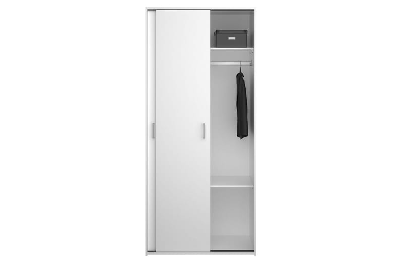 Space Garderobe 78x175 cm - Hvid - Opbevaring - Tøjopbevaring - Garderobeskabe
