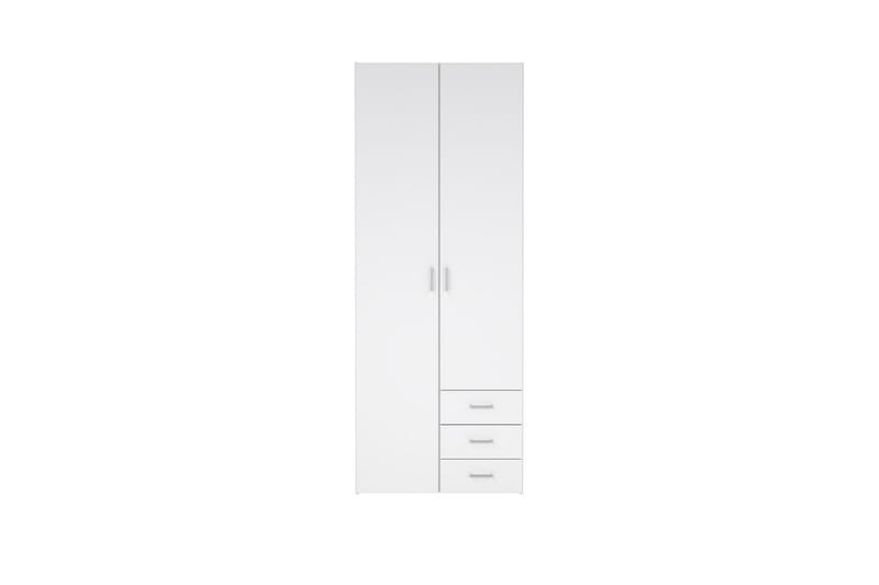 Space Garderobe 78x200 cm - Hvid - Opbevaring - Tøjopbevaring - Garderobeskabe