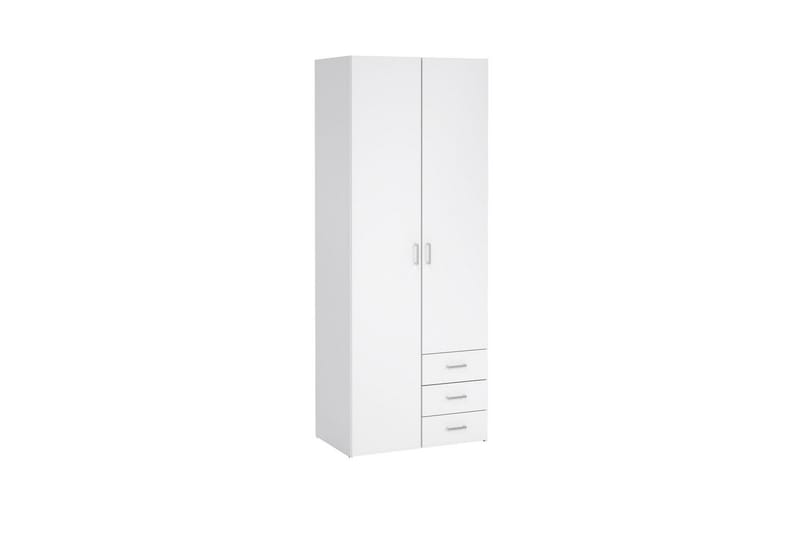 Space Garderobe 78x200 cm - Hvid - Opbevaring - Tøjopbevaring - Garderobeskabe