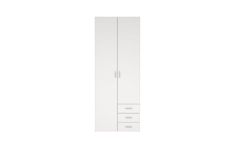 Space Garderobe 78x200 cm - Hvid - Opbevaring - Tøjopbevaring - Garderobeskabe