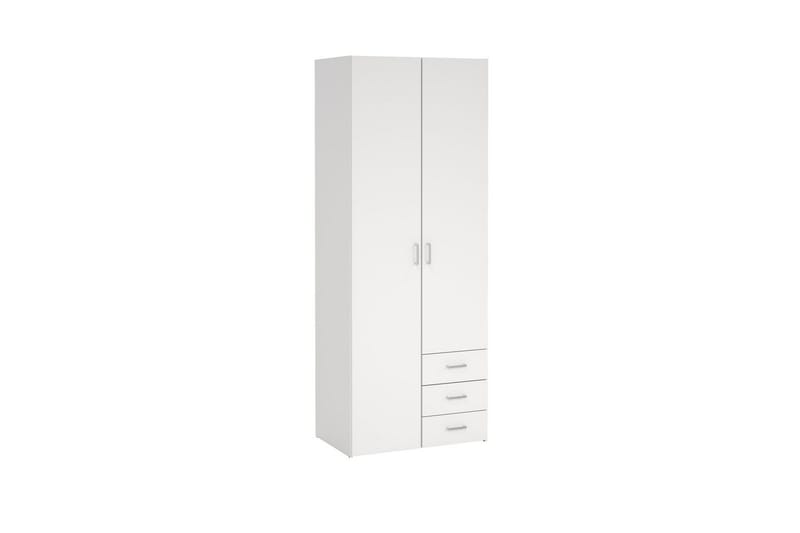 Space Garderobe 78x200 cm - Hvid - Opbevaring - Tøjopbevaring - Garderobeskabe