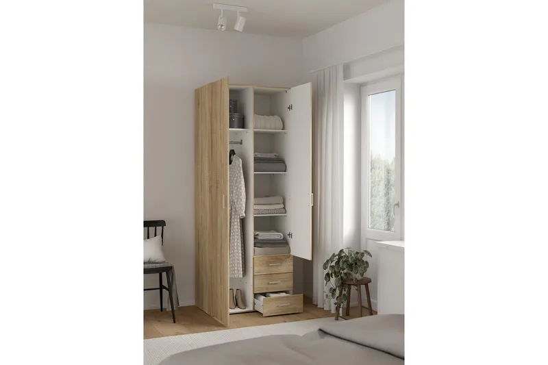Space Garderobe 78x200 cm - Natur - Opbevaring - Skoopbevaring - Skoskab