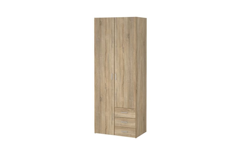 Space Garderobe 78x200 cm - Natur - Opbevaring - Tøjopbevaring - Garderobeskabe