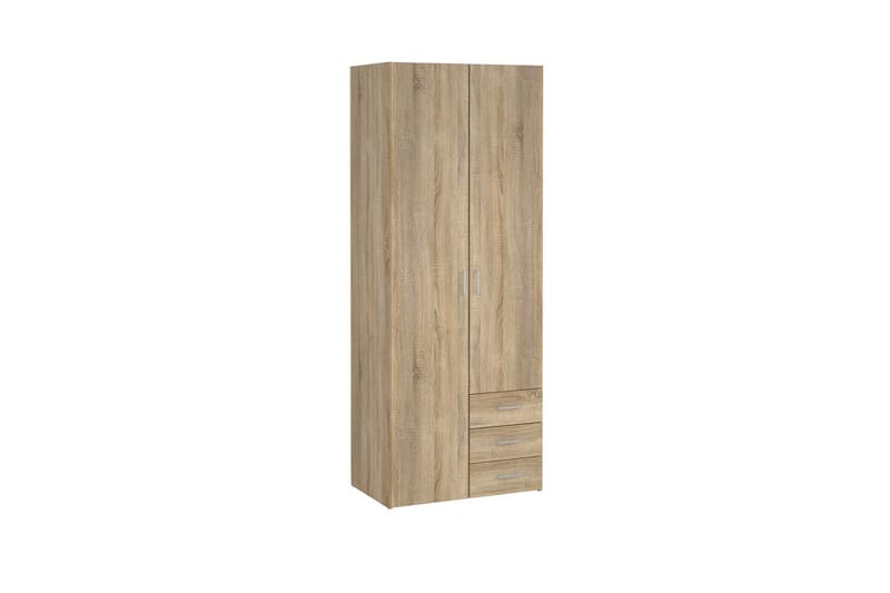 Space Garderobe 78x200 cm - Natur - Opbevaring - Tøjopbevaring - Garderobeskabe