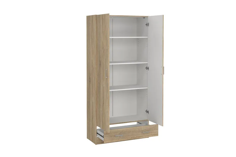 Space Garderobskab 79x170 cm - Natur - Opbevaring - Tøjopbevaring - Garderobeskabe - Garderobeskab & klædeskab