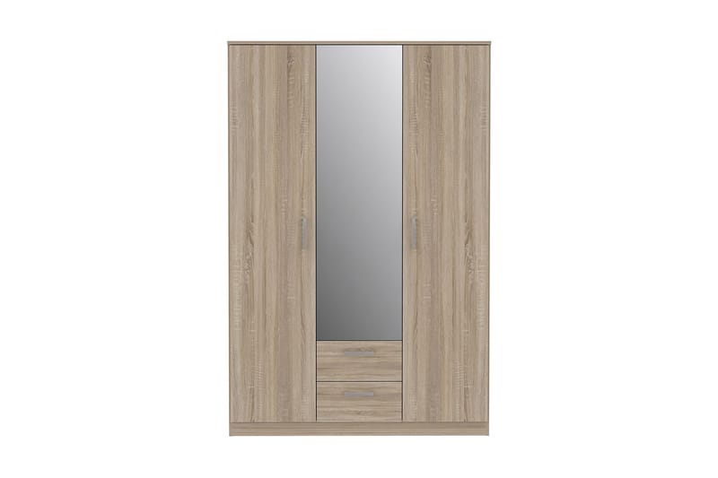 Steppello garderobe 123x185 cm - Brun - Opbevaring - Tøjopbevaring - Garderobeskabe