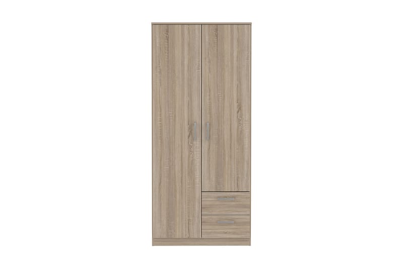 Steppello garderobe 82x185 cm - Brun - Opbevaring - Tøjopbevaring - Garderobeskabe