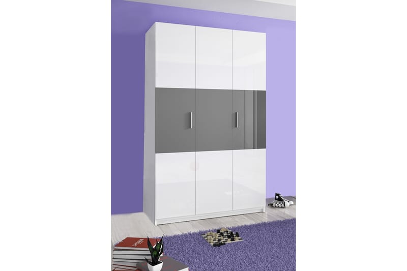Stockend Garderobe 120 cm - Sort - Opbevaring - Tøjopbevaring - Garderobeskabe