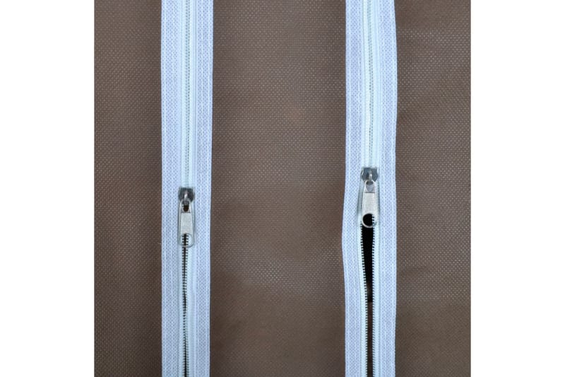Stofklædeskab Med Rum Og Stænger 45 X 150 X176 Cm Brun - Brun - Opbevaring - Tøjopbevaring - Garderobeskabe