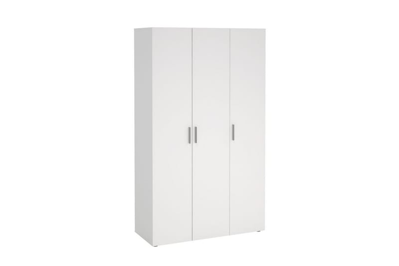 Suntia Garderobe 118x201 cm - Hvid - Opbevaring - Tøjopbevaring - Garderobeskabe