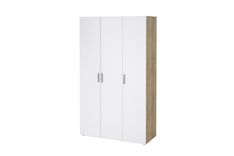 Suntia Garderobe 118x201 cm - Hvid/Natur - Opbevaring - Tøjopbevaring - Garderobeskabe