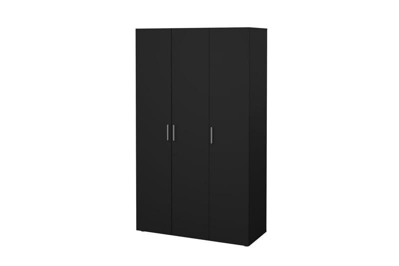 Suntia Garderobe 118x201 cm - Sort - Opbevaring - Tøjopbevaring - Garderobeskabe