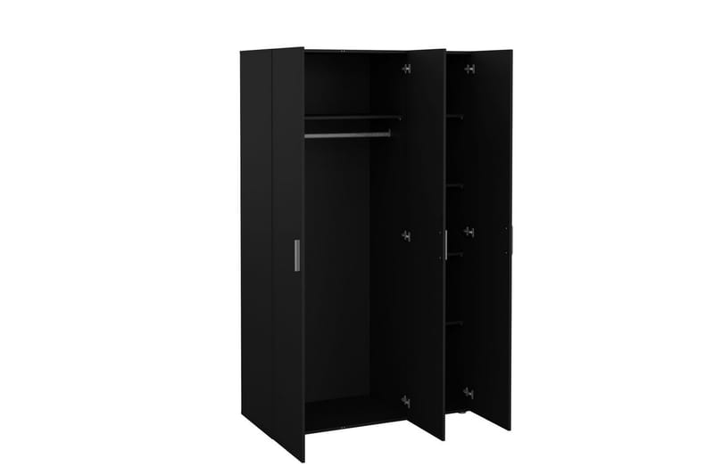Suntia Garderobe 118x201 cm - Sort - Opbevaring - Tøjopbevaring - Garderobeskabe