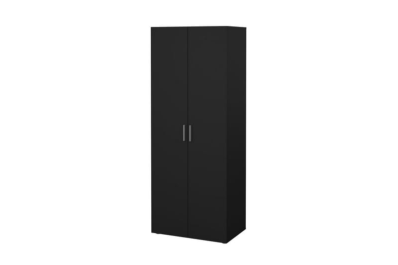 Suntia Garderobe 79x201 cm - Sort - Opbevaring - Tøjopbevaring - Garderobeskabe