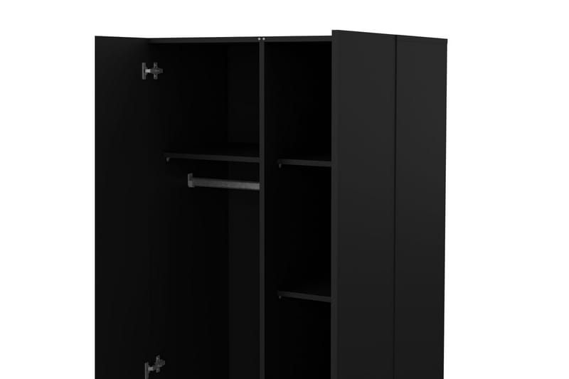Suntia Garderobe 79x201 cm - Sort - Opbevaring - Tøjopbevaring - Garderobeskabe