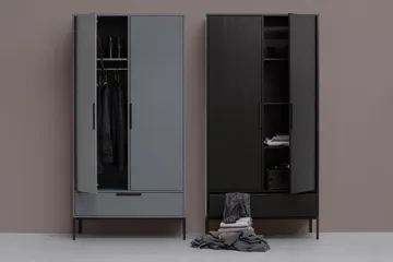 Swichor garderobe 180 cm - Sort - Opbevaring - Tøjopbevaring - Garderobeskabe