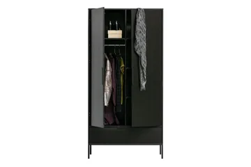 Swichor garderobe 180 cm - Sort - Opbevaring - Tøjopbevaring - Garderobeskabe
