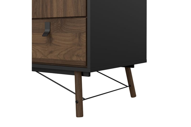 Tadami Garderobe 150x200 cm - Sort/Natur - Opbevaring - Tøjopbevaring - Garderobeskabe