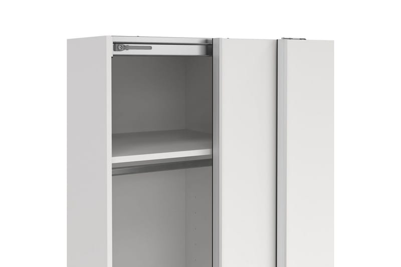 Takeru Garderobe 119x200 cm - Hvid - Opbevaring - Tøjopbevaring - Garderobeskabe