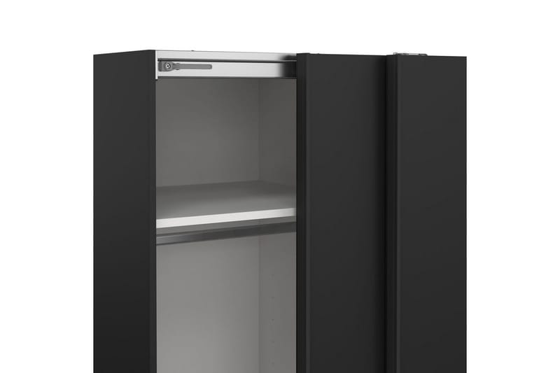 Takeru Garderobe 119x200 cm - Sort - Opbevaring - Tøjopbevaring - Garderobeskabe