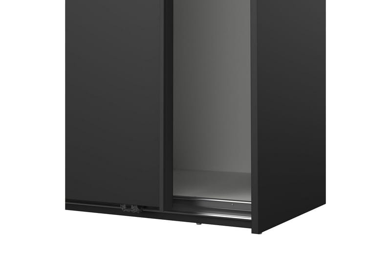 Takeru Garderobe 119x200 cm - Sort - Opbevaring - Tøjopbevaring - Garderobeskabe