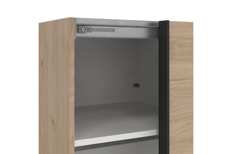 Takeru Garderobe 119x221 cm - Brun - Opbevaring - Tøjopbevaring - Garderobeskabe