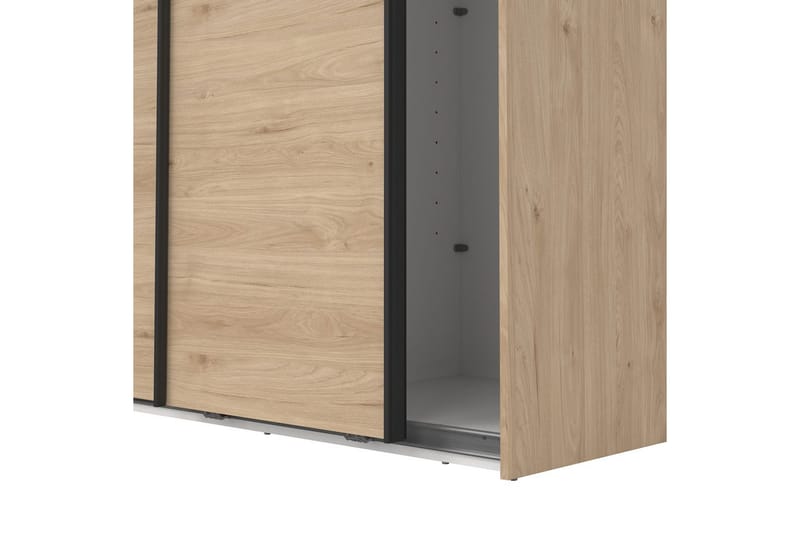 Takeru Garderobe 119x221 cm - Brun - Opbevaring - Tøjopbevaring - Garderobeskabe