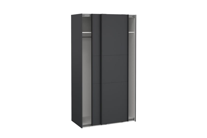 Takeru Garderobe 119x221 cm - Grå - Opbevaring - Tøjopbevaring - Garderobeskabe