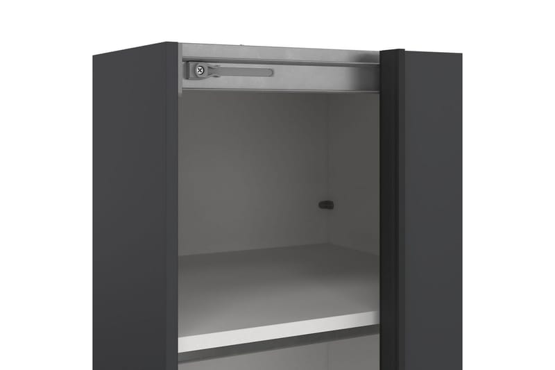 Takeru Garderobe 119x221 cm - Grå - Opbevaring - Tøjopbevaring - Garderobeskabe