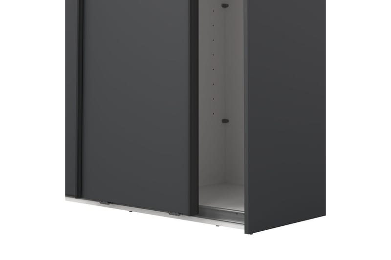Takeru Garderobe 119x221 cm - Grå - Opbevaring - Tøjopbevaring - Garderobeskabe