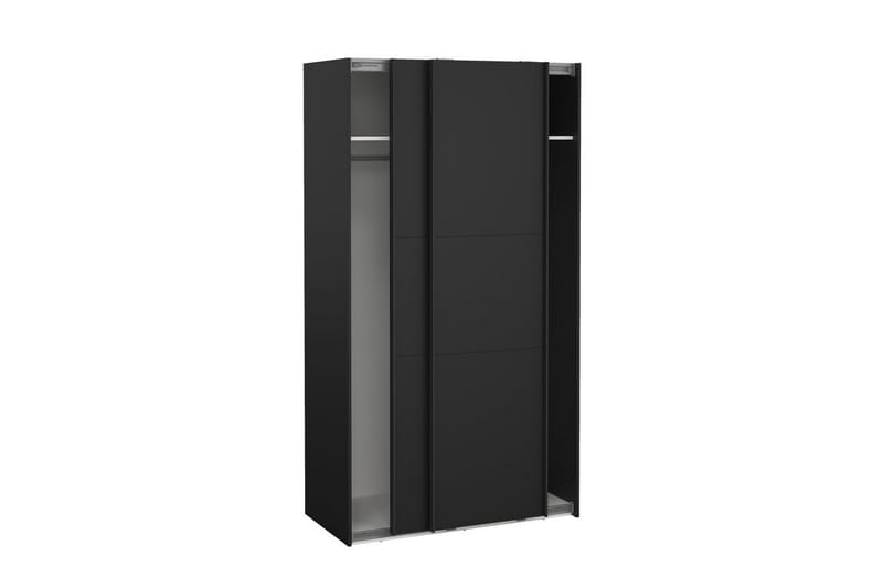 Takeru Garderobe 119x221 cm - Sort - Opbevaring - Tøjopbevaring - Garderobeskabe