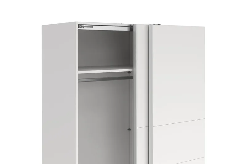 Takeru Garderobe 179x200 cm - Hvid - Opbevaring - Tøjopbevaring - Garderobeskabe