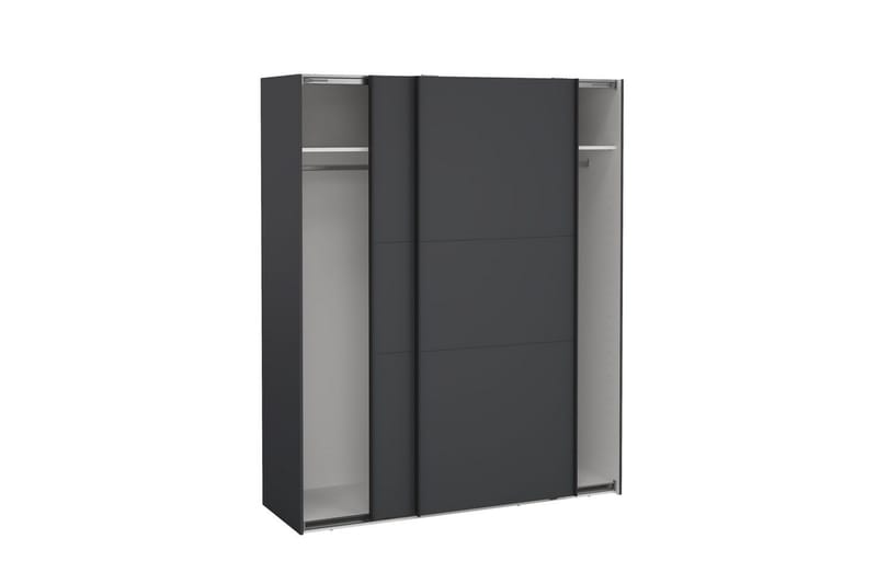 Takeru Garderobe 179x221 cm - Grå - Opbevaring - Tøjopbevaring - Garderobeskabe