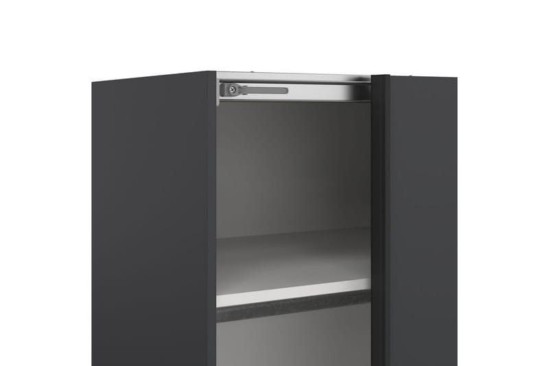 Takeru Garderobe 179x221 cm - Grå - Opbevaring - Tøjopbevaring - Garderobeskabe