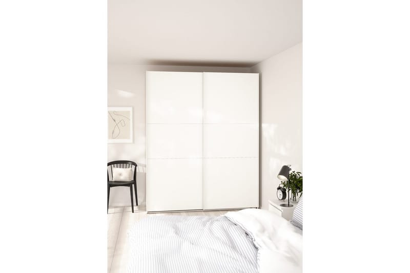 Takeru Garderobe 179x221 cm - Hvid - Opbevaring - Tøjopbevaring - Garderobeskabe