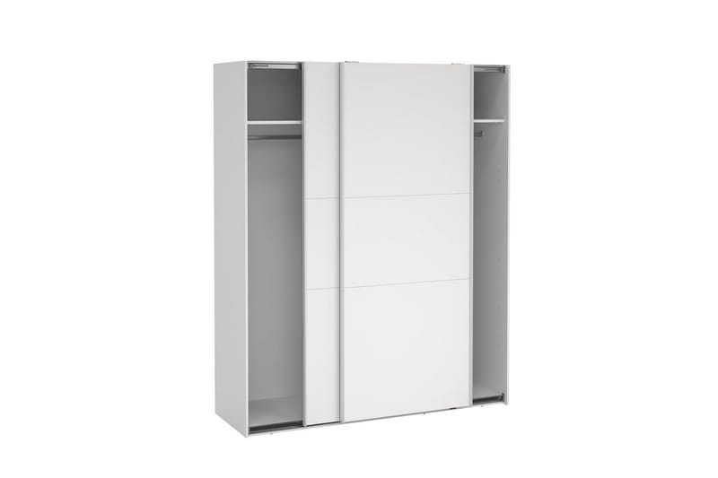 Takeru Garderobe 179x221 cm - Hvid - Opbevaring - Tøjopbevaring - Garderobeskabe