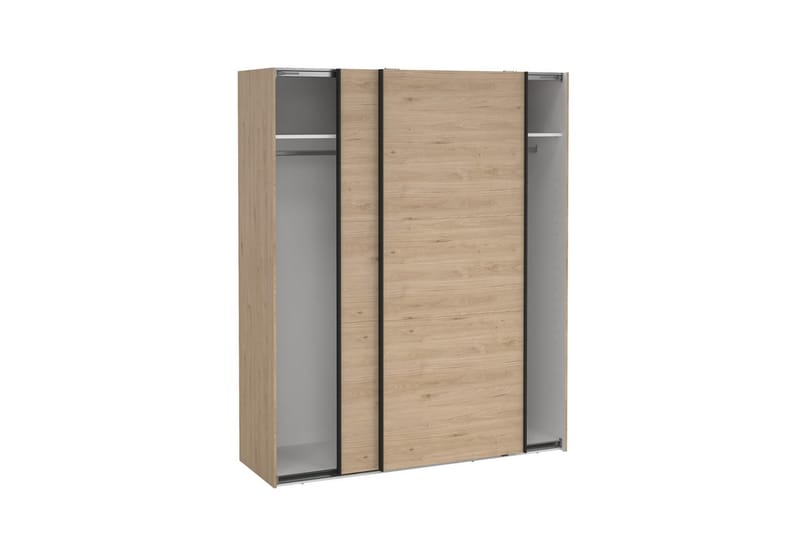 Takeru Garderobe 179x221 cm - Lysebrun - Opbevaring - Tøjopbevaring - Garderobeskabe