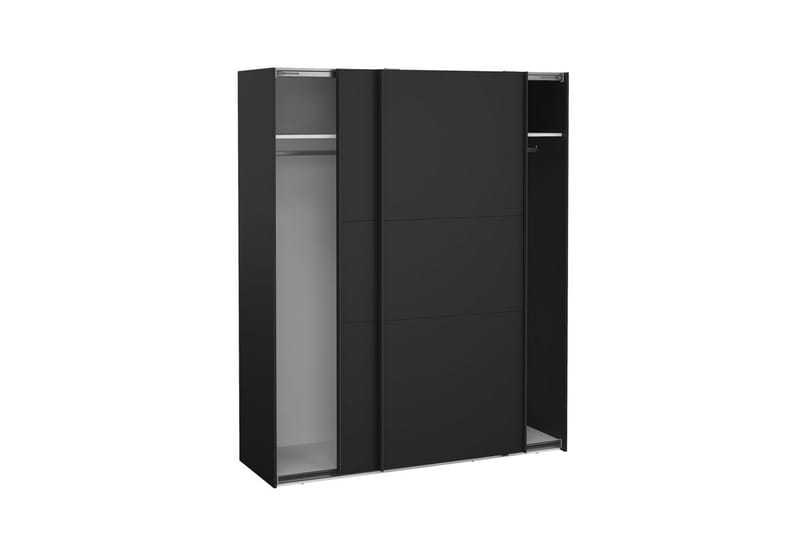 Takeru Garderobe 179x221 cm - Sort - Opbevaring - Tøjopbevaring - Garderobeskabe