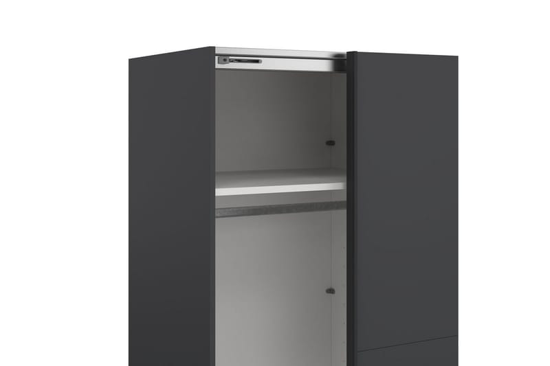 Takeru Garderobe 244x221 cm - Grå - Opbevaring - Tøjopbevaring - Garderobeskabe