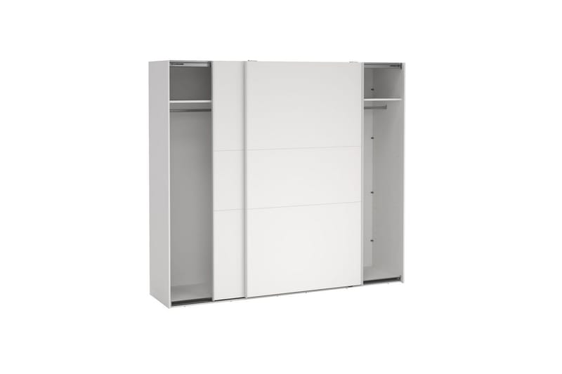 Takeru Garderobe 244x221 cm - Hvid - Opbevaring - Tøjopbevaring - Garderobeskabe