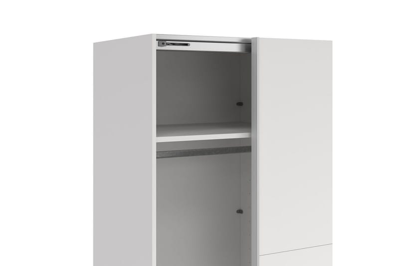 Takeru Garderobe 244x221 cm - Hvid - Opbevaring - Tøjopbevaring - Garderobeskabe