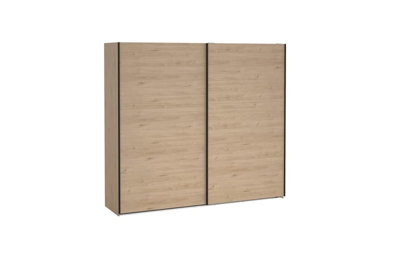 Takeru Garderobe 244x221 cm - Lysebrun - Opbevaring - Tøjopbevaring - Garderobeskabe