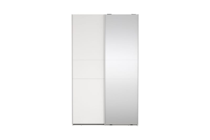 Takeru Garderobe med Spejl 119x200 cm - Hvid - Opbevaring - Tøjopbevaring - Garderobeskabe